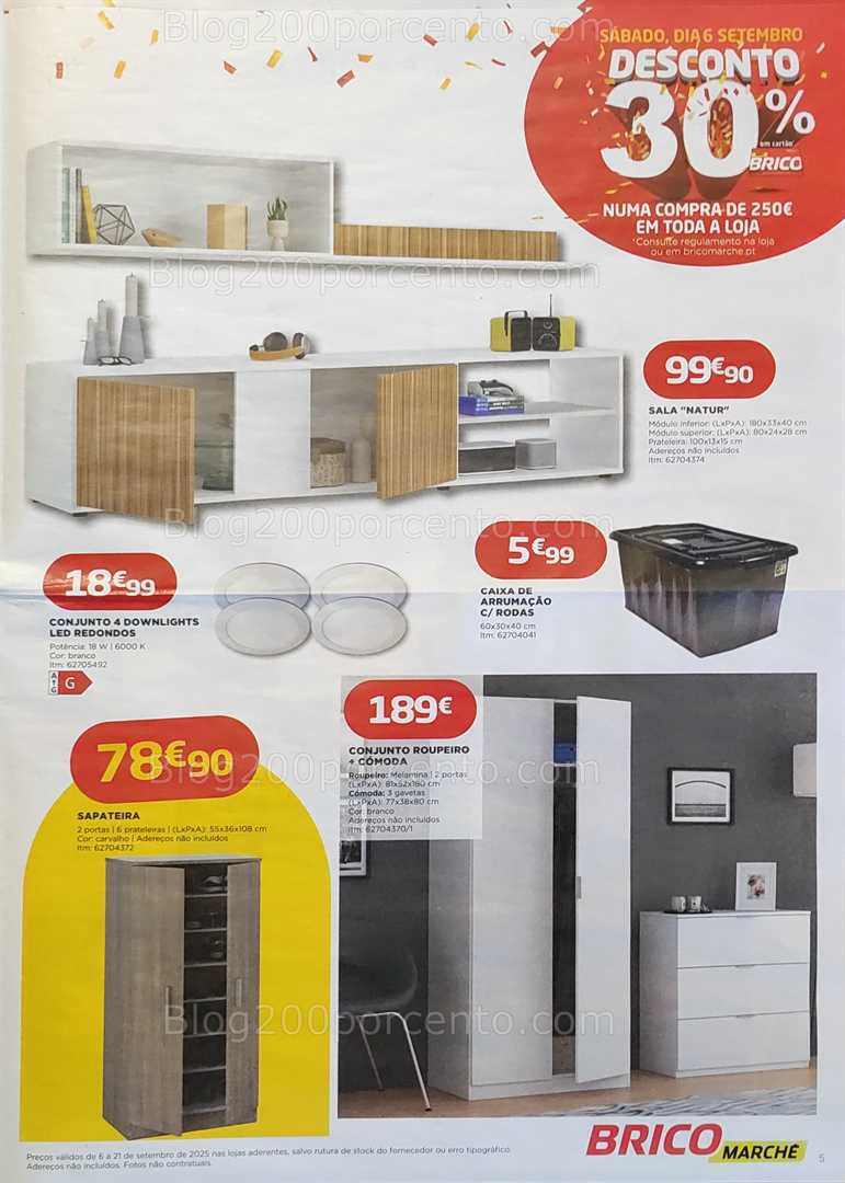 Antevisão Folheto BRICOMARCHÉ Promoções de 6 a 21 setembro