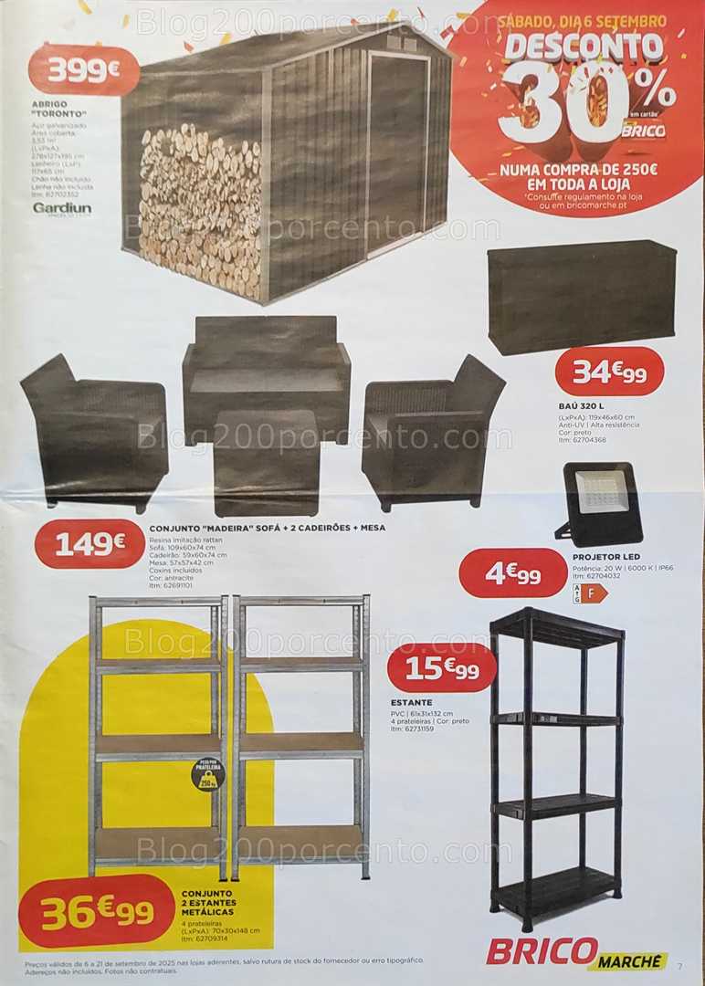 Antevisão Folheto BRICOMARCHÉ Promoções de 6 a 21 setembro