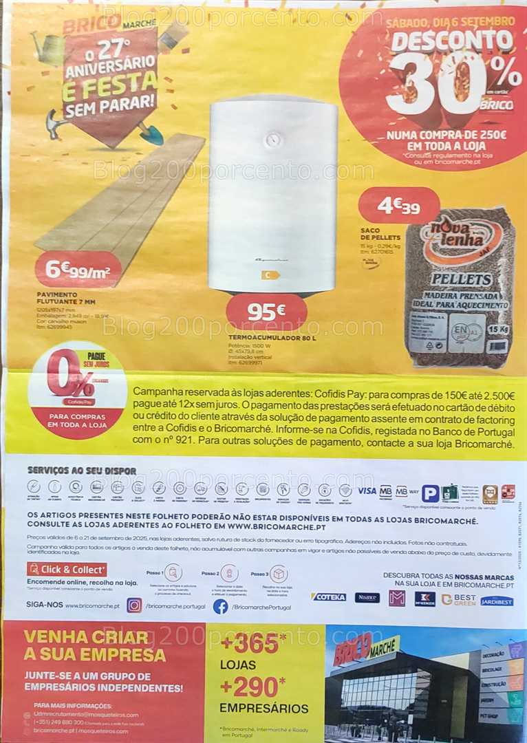 Antevisão Folheto BRICOMARCHÉ Promoções de 6 a 21 setembro