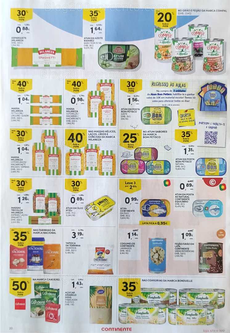 Antevisão Folheto CONTINENTE Promoções de 2 a 8 setembro