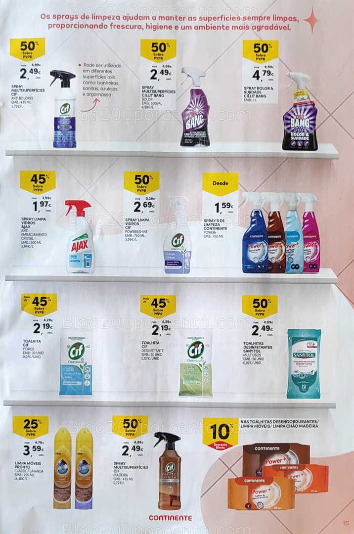 Antevisão Folheto CONTINENTE Limpeza Promoções de 2 a 14 setembro