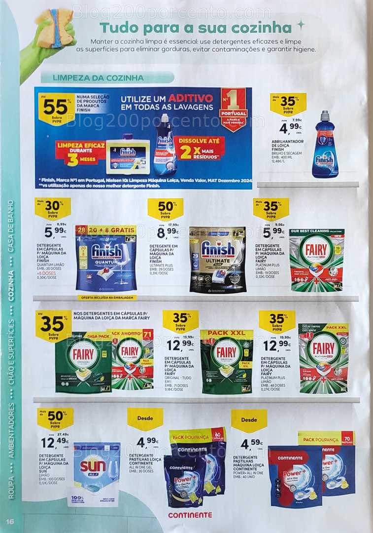 Antevisão Folheto CONTINENTE Limpeza Promoções de 2 a 14 setembro