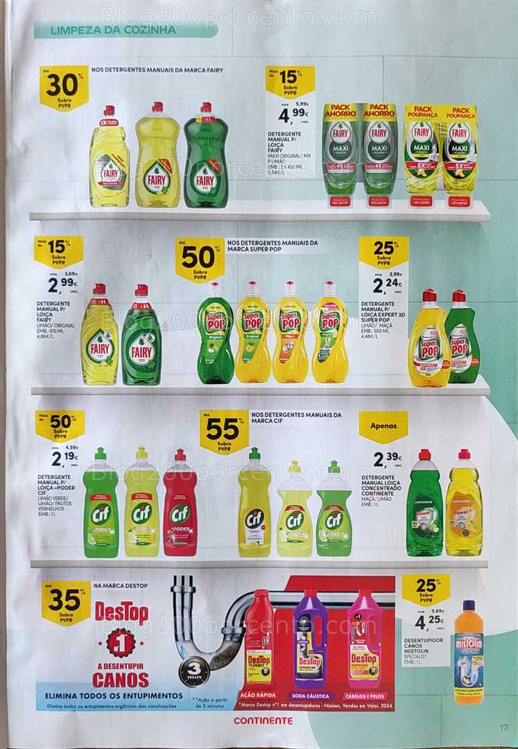 Antevisão Folheto CONTINENTE Limpeza Promoções de 2 a 14 setembro