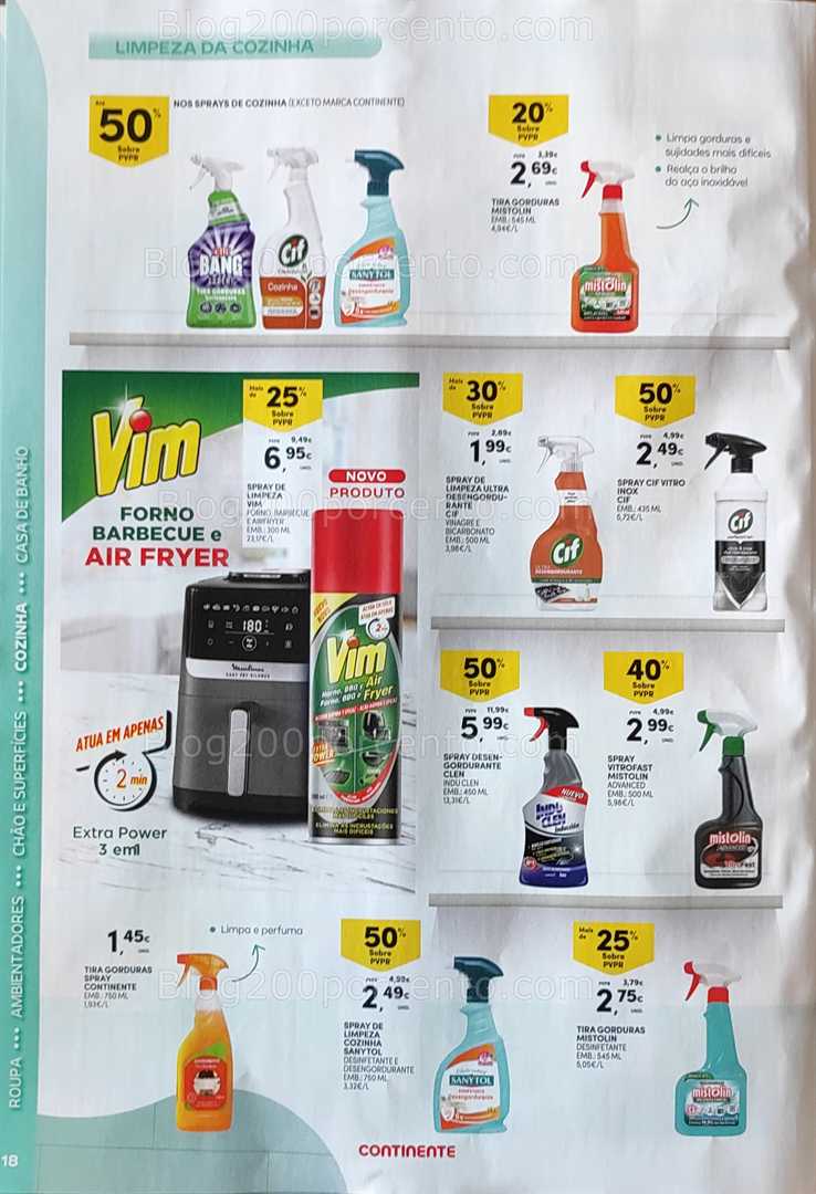 Antevisão Folheto CONTINENTE Limpeza Promoções de 2 a 14 setembro