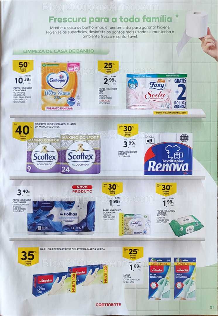 Antevisão Folheto CONTINENTE Limpeza Promoções de 2 a 14 setembro