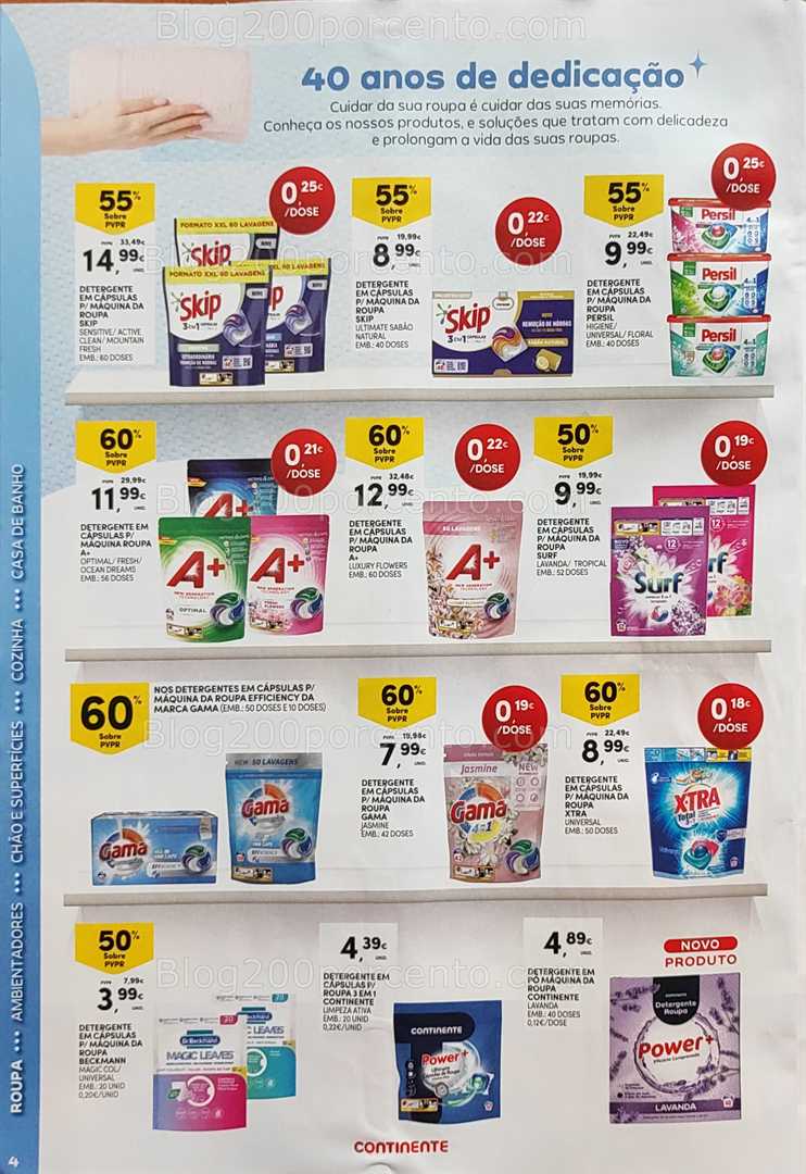 Antevisão Folheto CONTINENTE Limpeza Promoções de 2 a 14 setembro