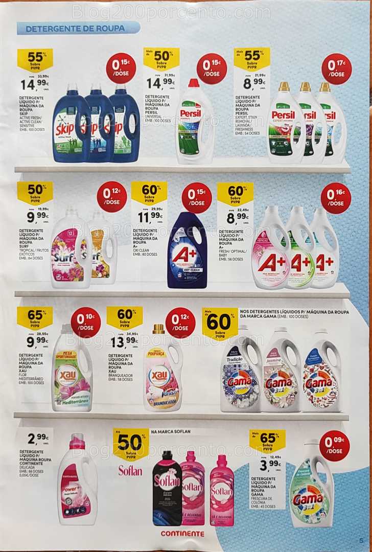 Antevisão Folheto CONTINENTE Limpeza Promoções de 2 a 14 setembro
