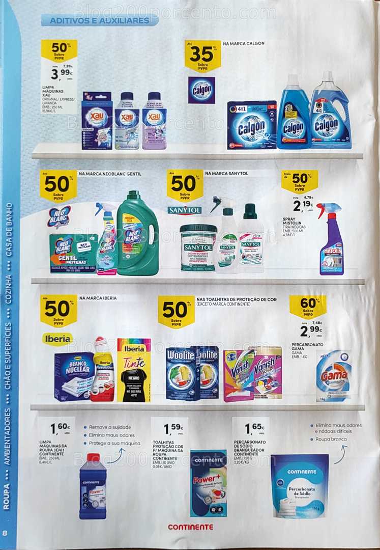 Antevisão Folheto CONTINENTE Limpeza Promoções de 2 a 14 setembro
