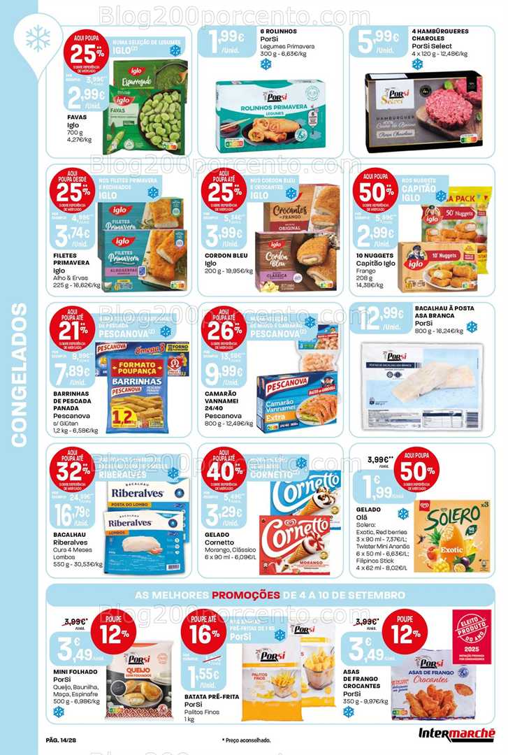 Antevisão Folheto INTERMARCHÉ Super Promoções de 4 a 10 setembro