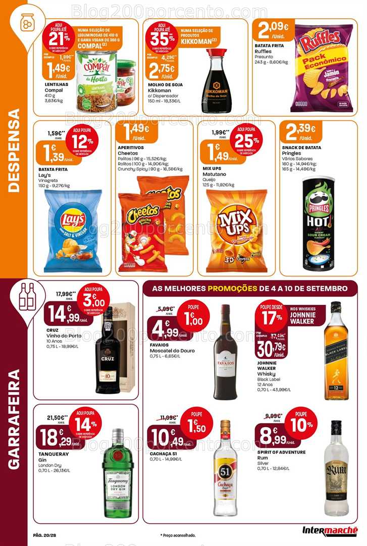 Antevisão Folheto INTERMARCHÉ Super Promoções de 4 a 10 setembro