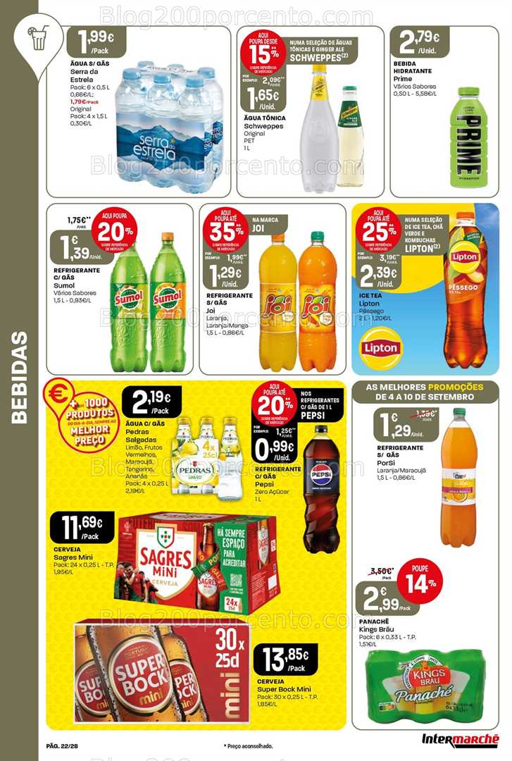 Antevisão Folheto INTERMARCHÉ Super Promoções de 4 a 10 setembro