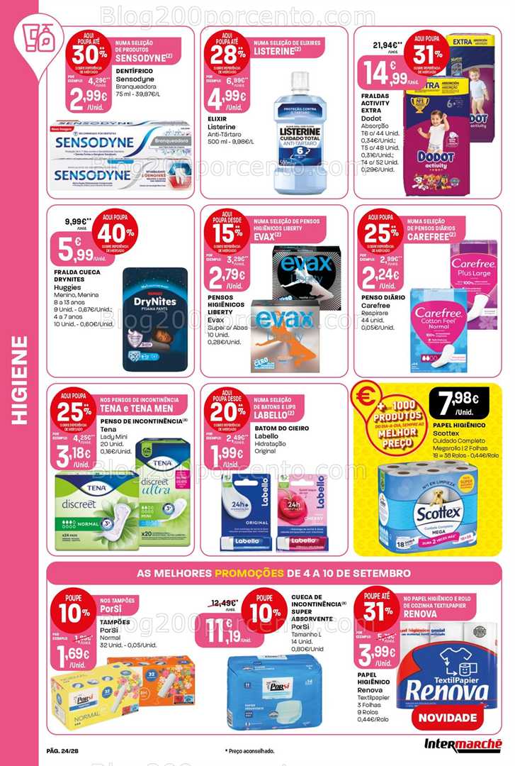 Antevisão Folheto INTERMARCHÉ Super Promoções de 4 a 10 setembro