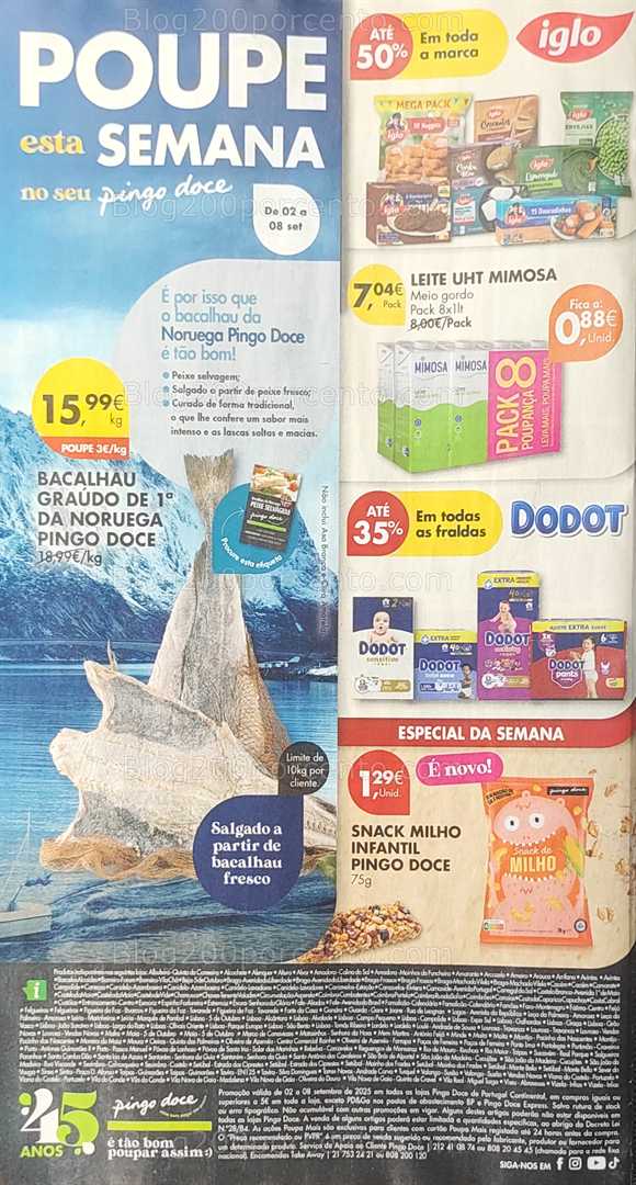 Antevisão Folheto PINGO DOCE Super Promoções de 2 a 8 setembro