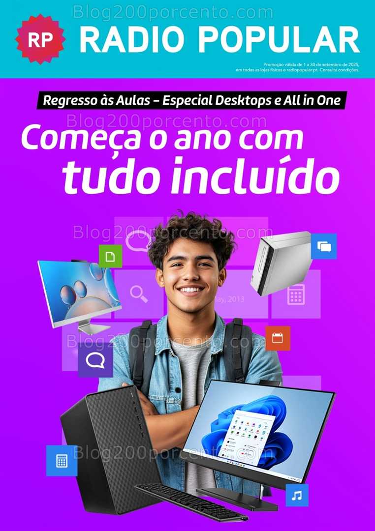 Antevisão Folheto RADIO POPULAR Extra Regresso às Aulas - 1 a 30 setembro