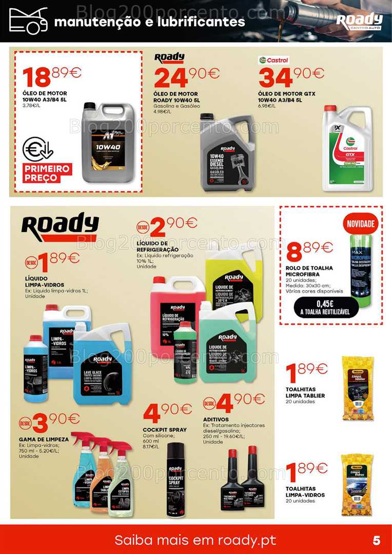Antevisão Folheto ROADY Promoções de 4 a 28 setembro