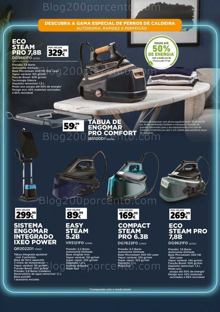 Antevisão Folheto RADIO POPULAR Cuidado da Roupa Promoções de 1 a 15 setembro
