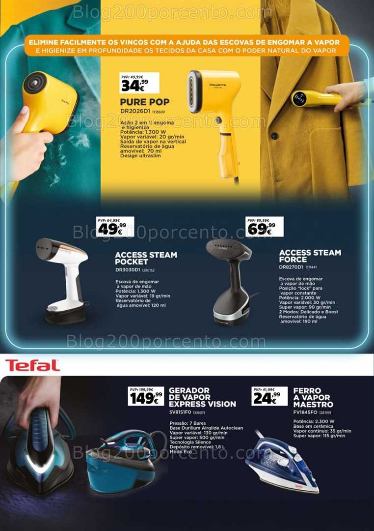 Antevisão Folheto RADIO POPULAR Cuidado da Roupa Promoções de 1 a 15 setembro