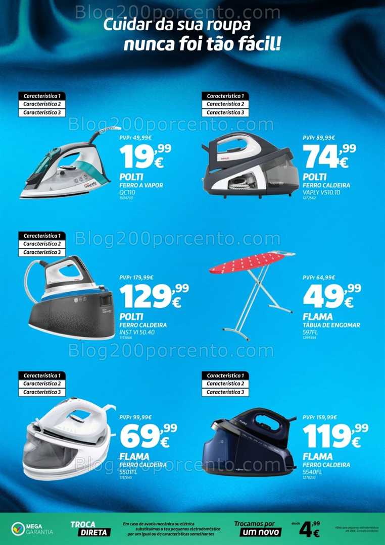 Antevisão Folheto RADIO POPULAR Cuidado da Roupa Promoções de 1 a 15 setembro