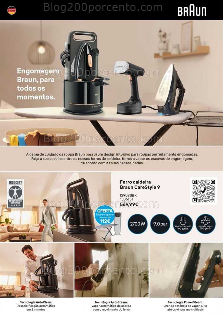 Antevisão Folheto RADIO POPULAR Cuidado da Roupa Promoções de 1 a 15 setembro