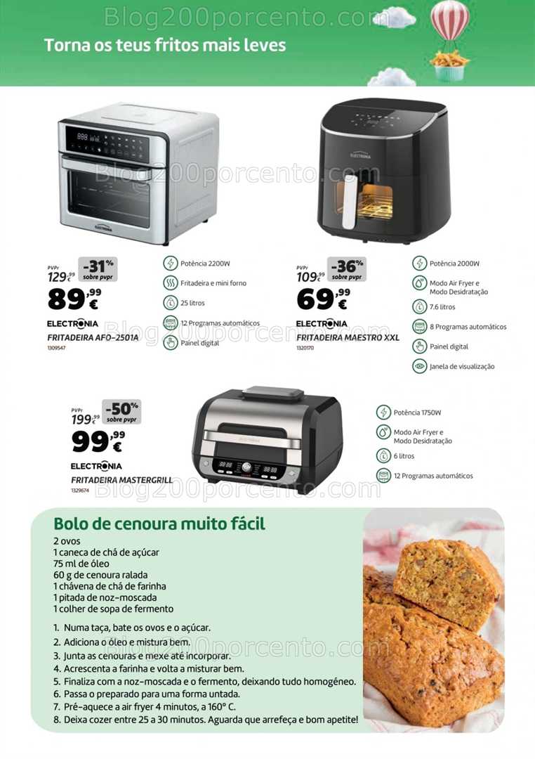 Antevisão Folheto RADIO POPULAR Especial Fritadeiras Promoções até 30 setembro