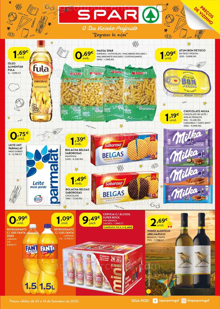 Antevisão Folheto SPAR Promoções de 2 a 14 setembro