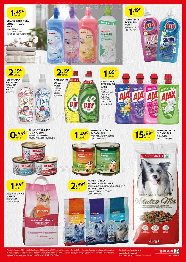 Antevisão Folheto SPAR Promoções de 2 a 14 setembro