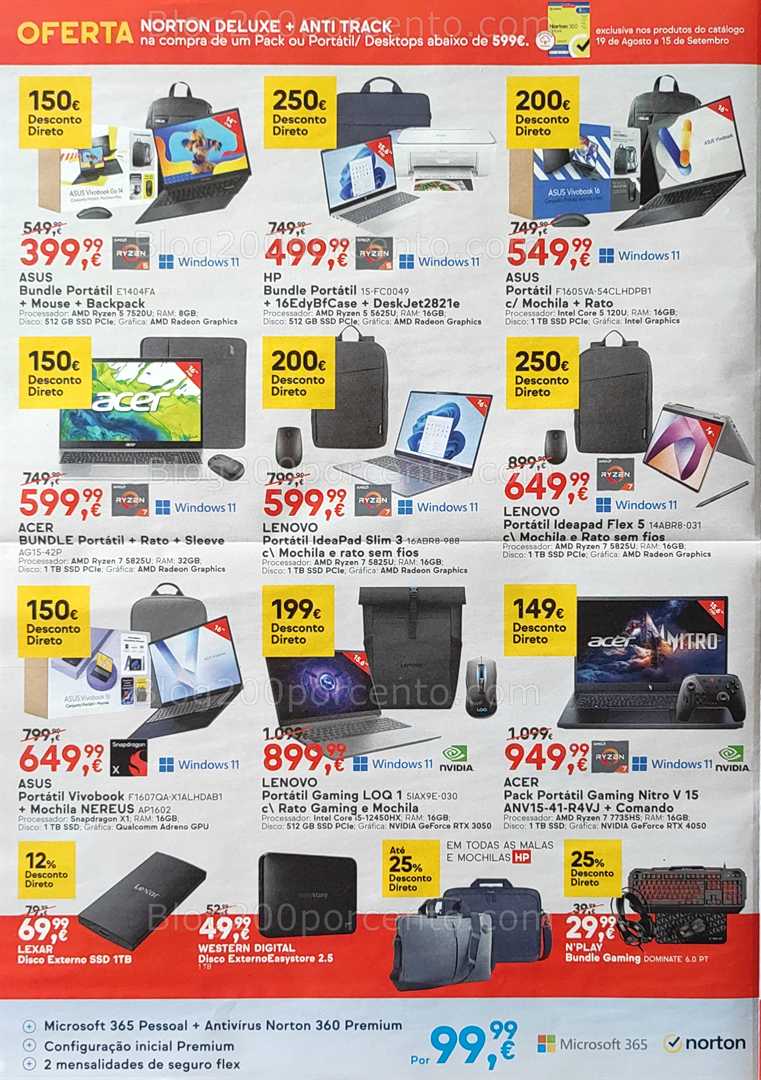 Antevisão Folheto WORTEN Regresso às Aulas Promoções de 2 a 15 setembro