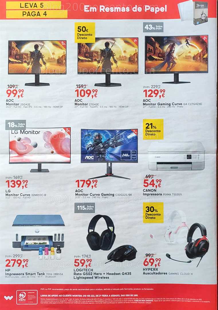 Antevisão Folheto WORTEN Regresso às Aulas Promoções de 2 a 15 setembro