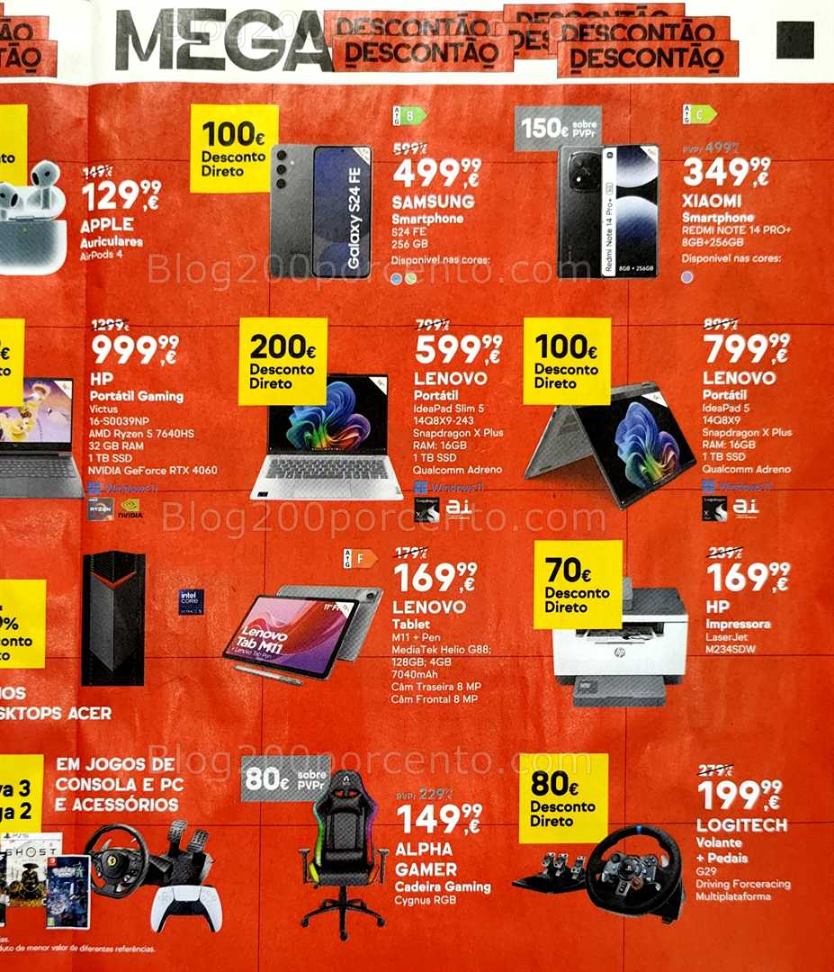 Antevisão Folheto WORTEN Mega Descontão Promoções de 28 agosto 1 setembro
