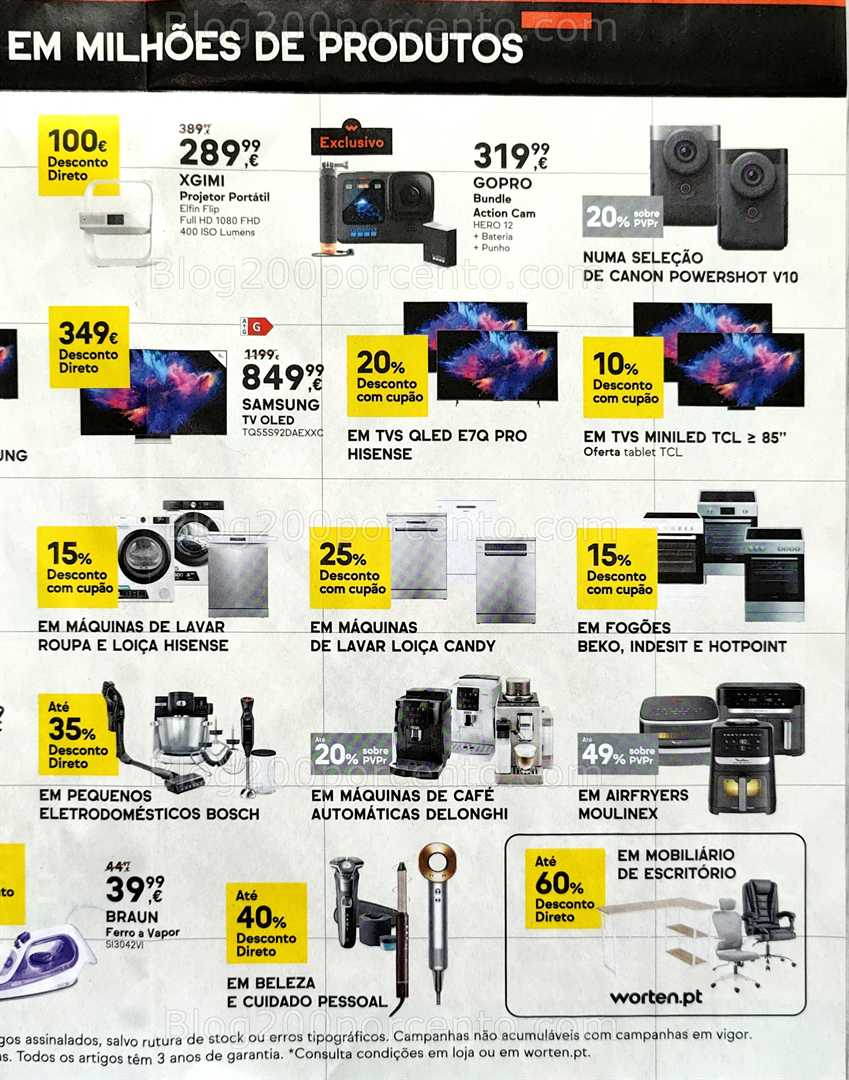 Antevisão Folheto WORTEN Mega Descontão Promoções de 28 agosto 1 setembro