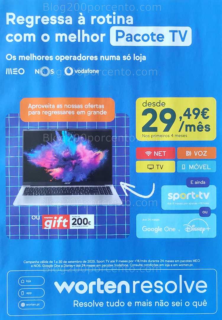 Antevisão Folheto WORTEN Mobile Promoções até 30 setembro