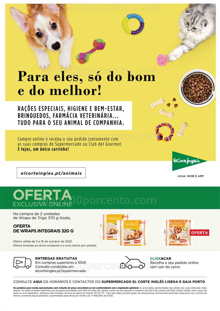 Antevisão Folheto EL CORTE INGLÉS Promoções de 3 a 16 outubro