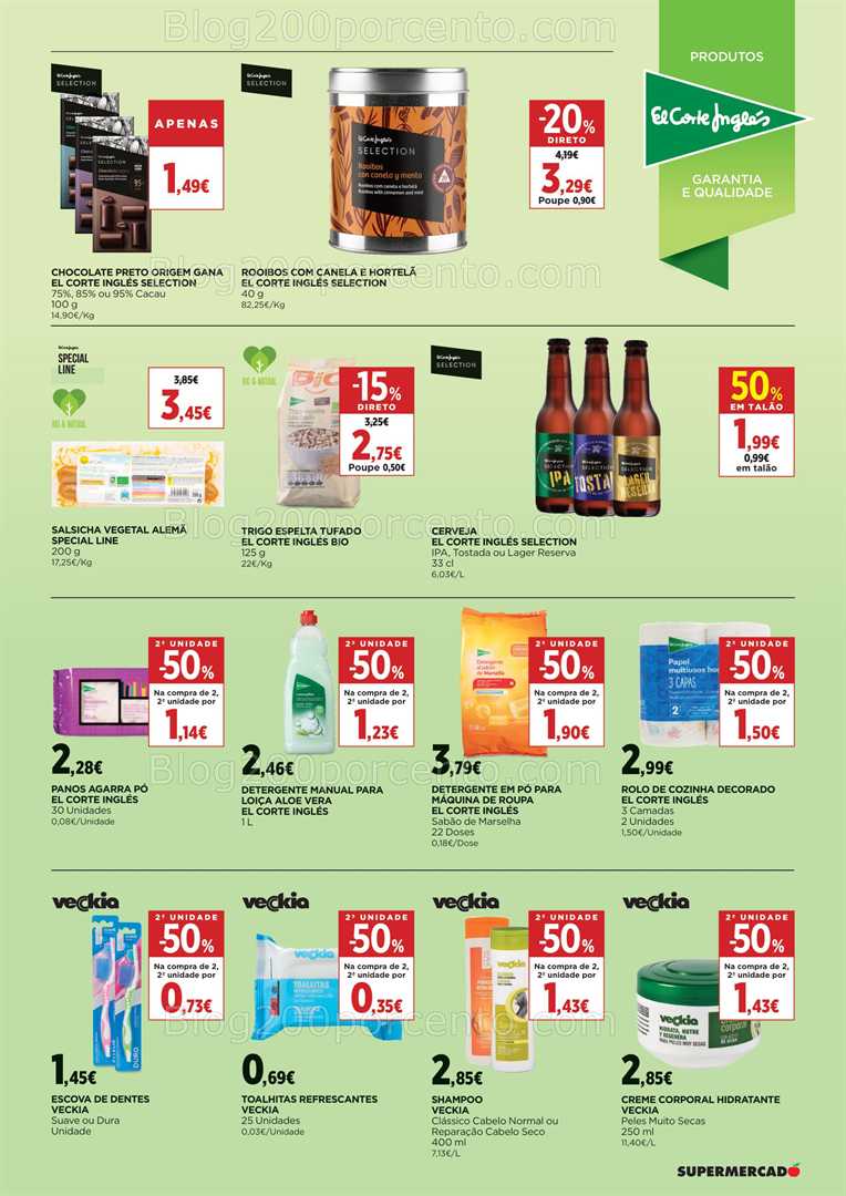 Antevisão Folheto EL CORTE INGLÉS Promoções de 19 setembro a 2 outubro