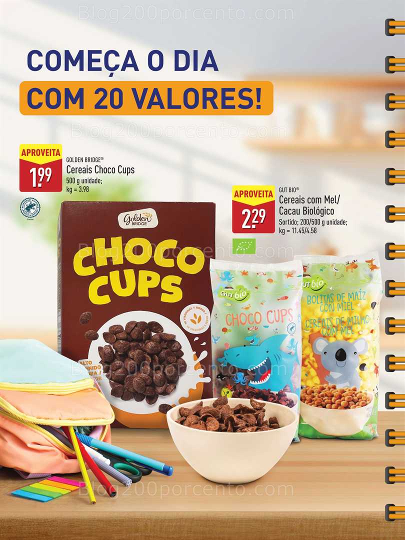 Antevisão Folheto ALDI Regresso às Aulas Promoções a partir de 12 setembro