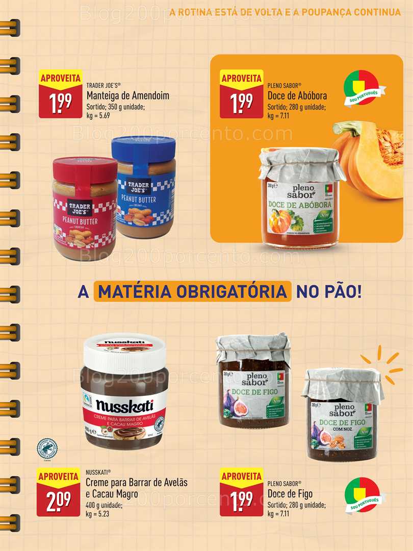 Antevisão Folheto ALDI Regresso às Aulas Promoções a partir de 12 setembro