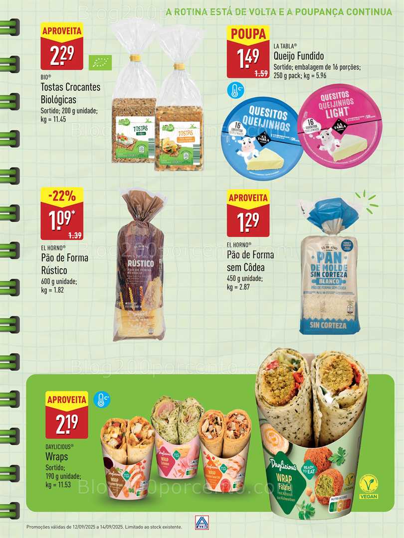 Antevisão Folheto ALDI Regresso às Aulas Promoções a partir de 12 setembro
