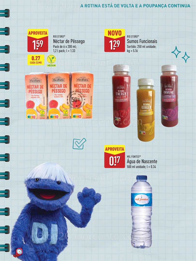 Antevisão Folheto ALDI Regresso às Aulas Promoções a partir de 12 setembro