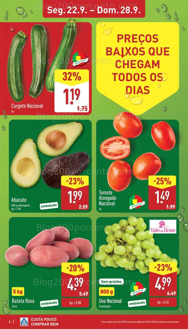 Antevisão Folheto ALDI Promoções de 22 a 28 setembro