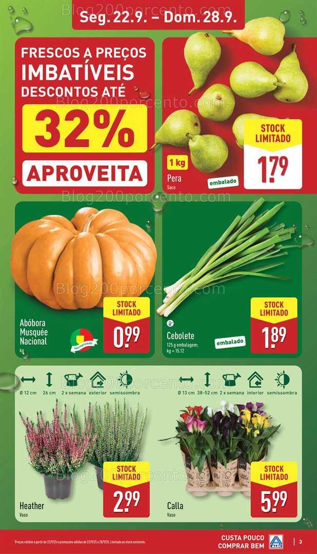 Antevisão Folheto ALDI Promoções de 22 a 28 setembro