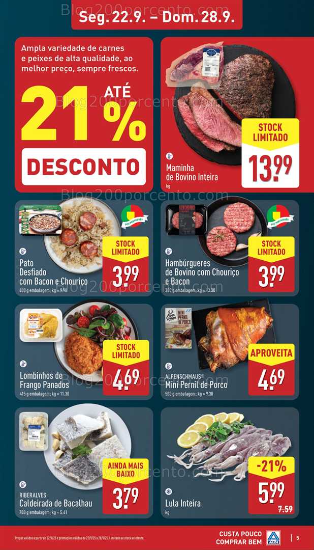 Antevisão Folheto ALDI Promoções de 22 a 28 setembro