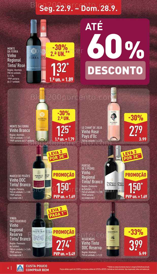 Antevisão Folheto ALDI Promoções de 22 a 28 setembro