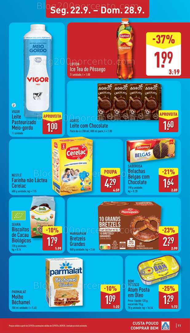 Antevisão Folheto ALDI Promoções de 22 a 28 setembro