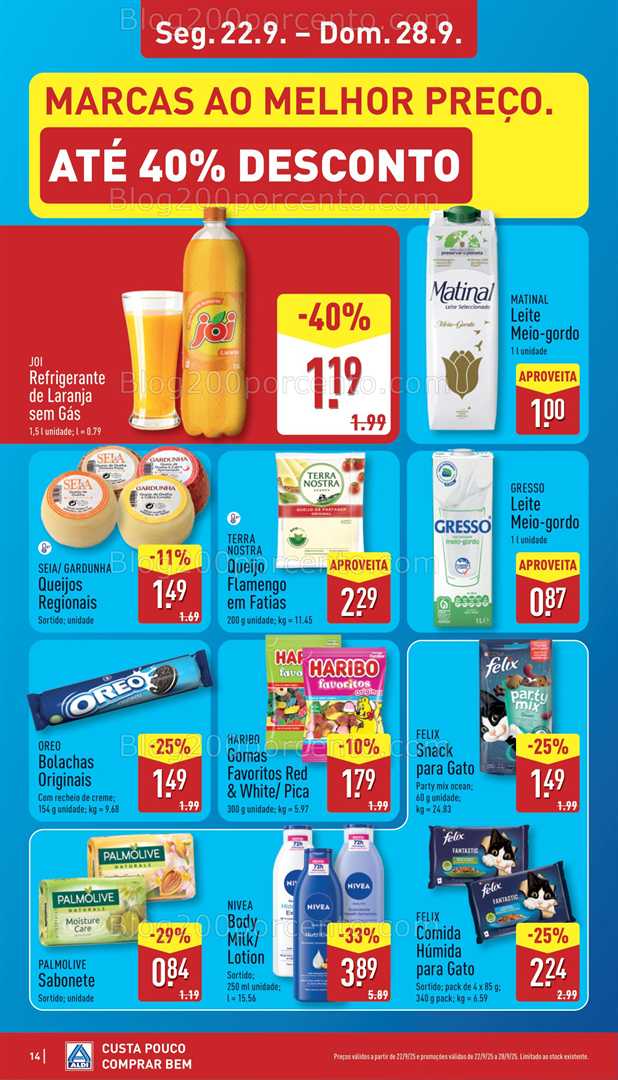 Antevisão Folheto ALDI Promoções de 22 a 28 setembro