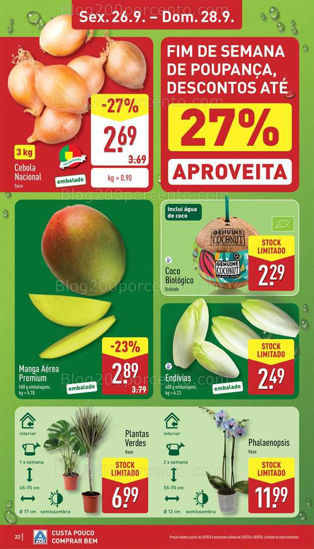 Antevisão Folheto ALDI Promoções de 22 a 28 setembro