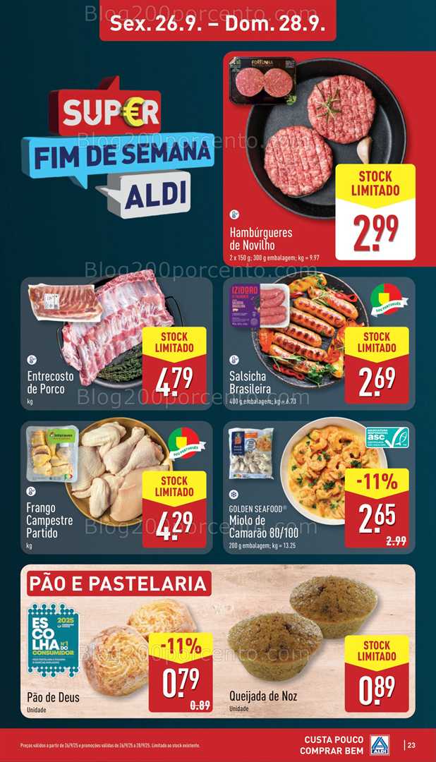Antevisão Folheto ALDI Promoções de 22 a 28 setembro