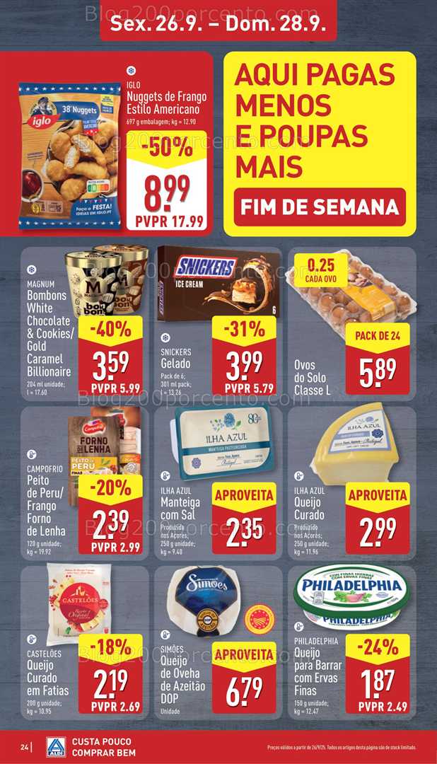Antevisão Folheto ALDI Promoções de 22 a 28 setembro