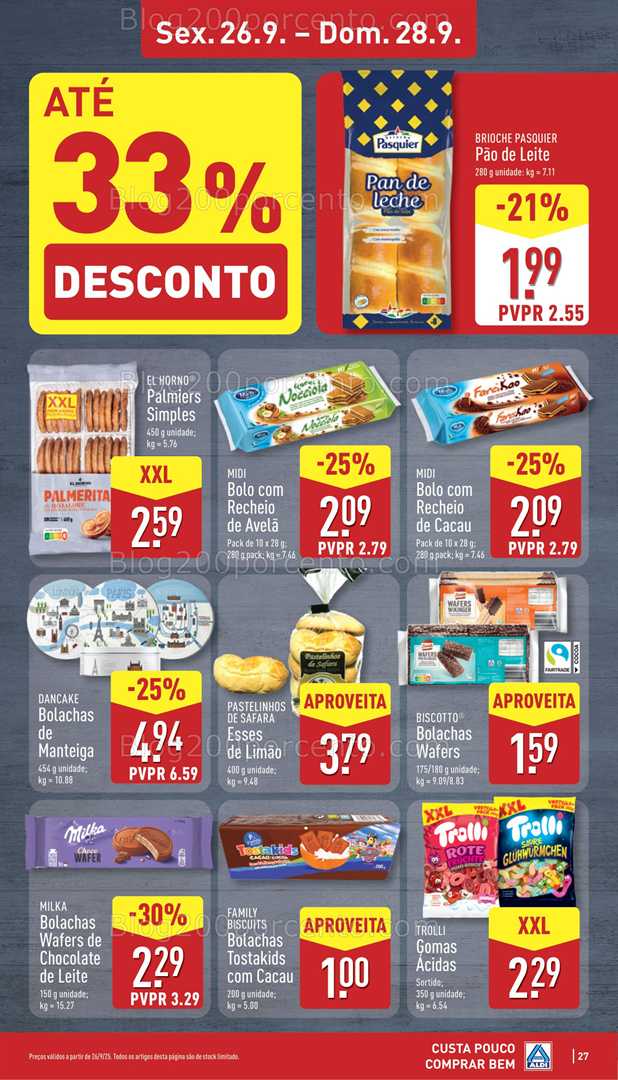 Antevisão Folheto ALDI Promoções de 22 a 28 setembro