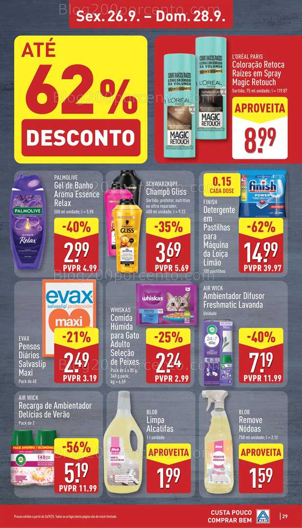 Antevisão Folheto ALDI Promoções de 22 a 28 setembro