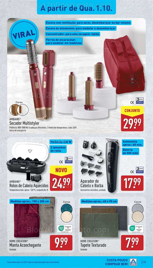 Antevisão Folheto ALDI Promoções de 29 setembro a 5 outubro