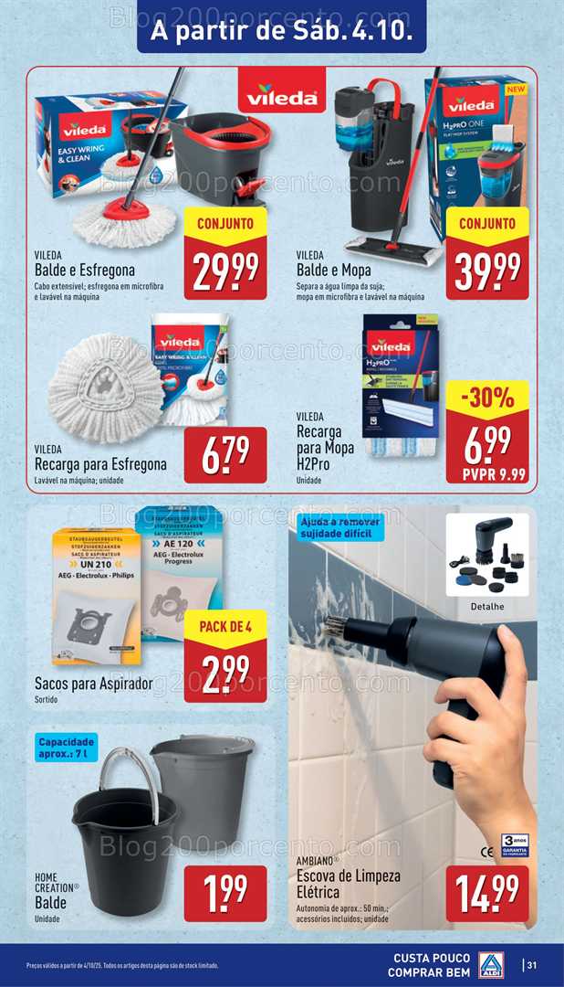 Antevisão Folheto ALDI Promoções de 29 setembro a 5 outubro